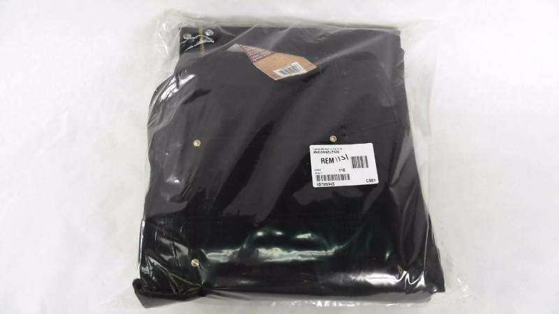 lot 1151 image: Mens Carhartt MN Quilt Ln Zip To Thigh Black Bib Overall Pants - Size&nbsp42W 30L