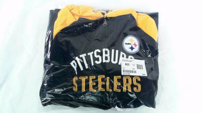 lot 1154 image: Womens Majestic Lds NFL Hot Route Hoo Steelers Sweatshirt Hoodie - Size XX Large