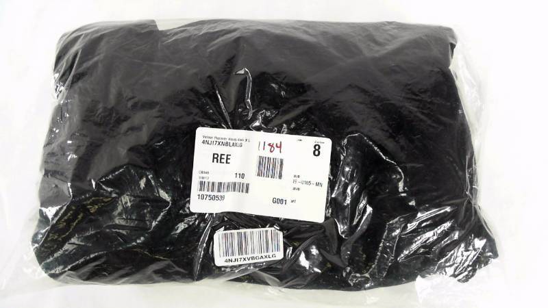lot 1184 image: Mens Velour Popover Hoody Black Sweater - Size XL  X Large