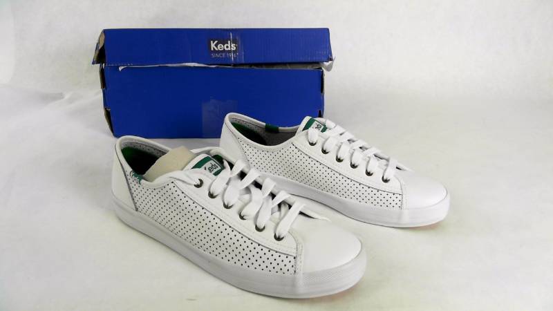 lot 1204 image: Womens KEDS WM KICKSTART LEATHER White Shoes - Size 8.5