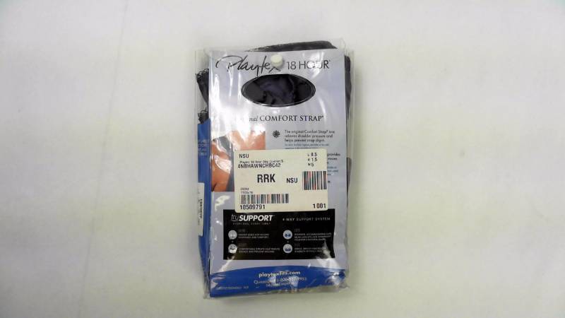 lot 1013 image: Playtex 18 Hour Orig Comfort S Charcoal Bra  Brassiere  Brasier - Size 42 C