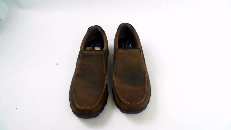 lot 1063 image: Mens Sketchers MN Braver-Linares moc toe slip-on Shoes Brown - Size 11