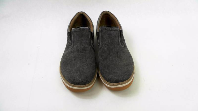 lot 1064 image: Mens Sketchers&nbspMN Palen Tiago Washed Canvas Plain Toe Black Slip-On Shoes - Size 11