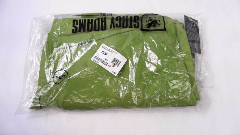 lot 1068 image: Mens STACY ADAMS LINEN-COTTON Pant  Shirt Set Apple Green - Size Large36