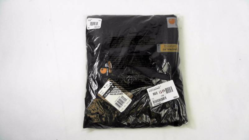 lot 1273 image: Mens Carhartt Long Sleeve Pocket T-Shirt Black - Size 3x54-56 - Big  Long  Tall