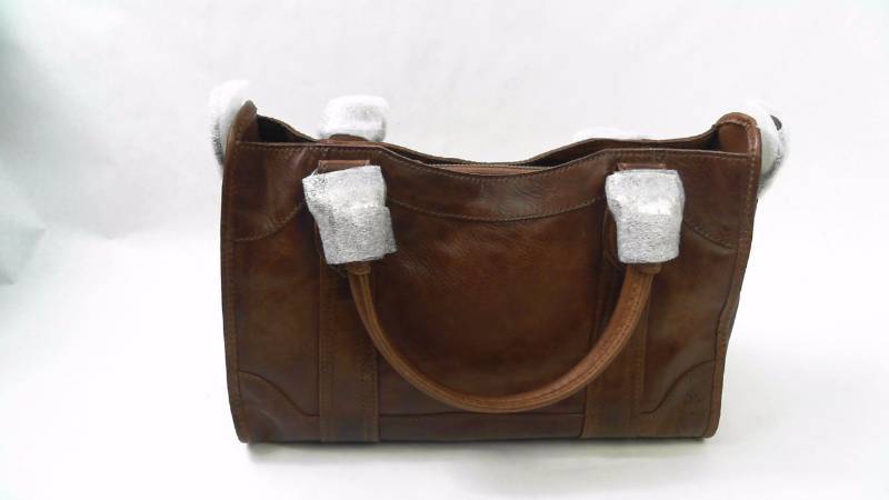 lot 1342 image: Womens Frye Melissa Satchel  Purse  Handbag  Bag Cognac - MSRP $439.99