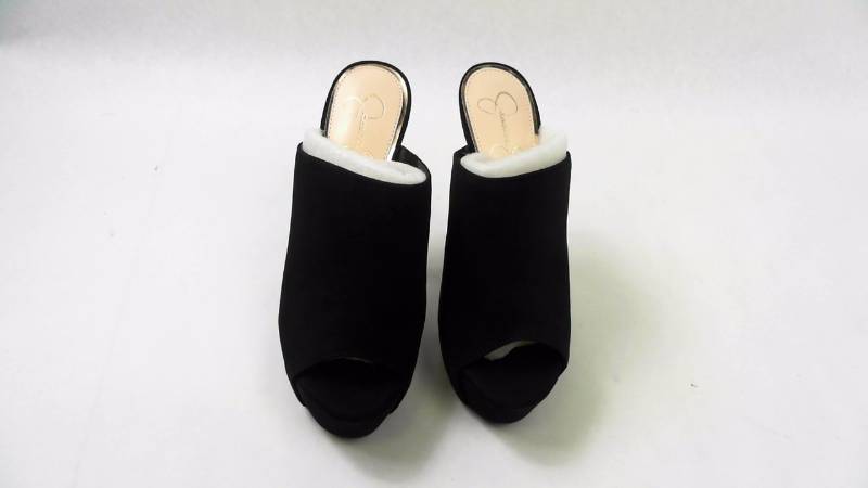 lot 1126 image: Womens JESSICA SIMPSON FINNIE PLATFORM Black High Hi Heel Shoes - Size 7