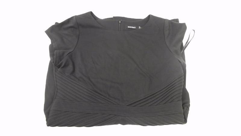 lot 1152 image: Womens Short Sleeve ponte dress with Black - Size 14