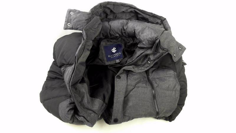 lot 1171 image: Mens ROCA MN PARKA WITH CONTRAST Black-Charcoal Coat  Jacket - Size XL  X Large