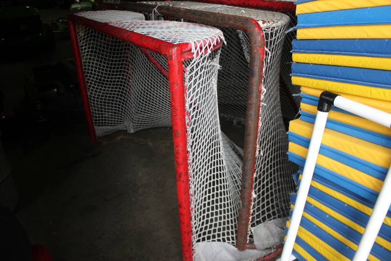 lot 57 image: Lot of (2) NHL-Size Hockey Nets