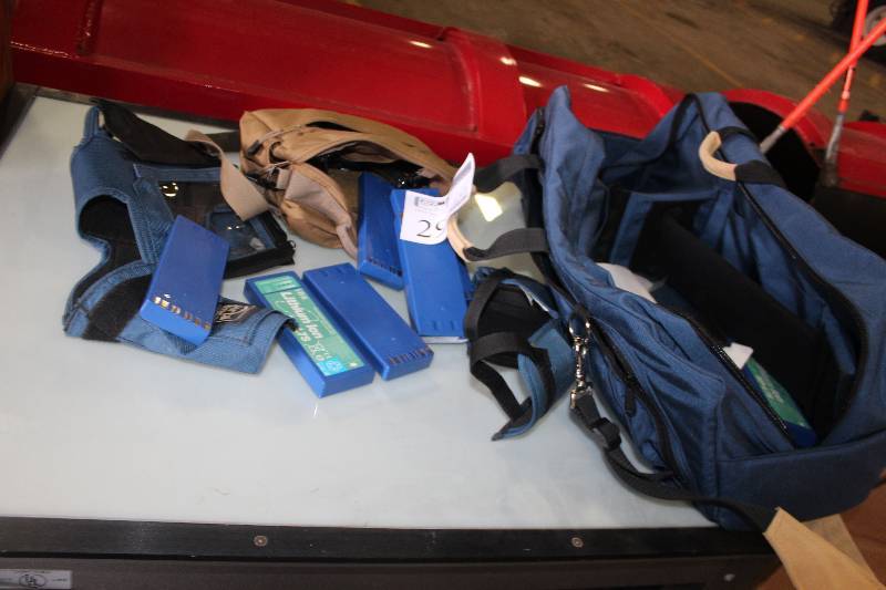 lot 29 image: Camera Bag w Lithium Ion Batteries