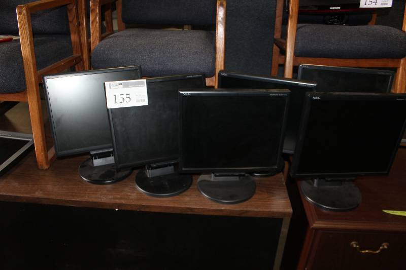 lot 155 image: Lot of (3) NEC MultiSync 17in. LCD Monitors