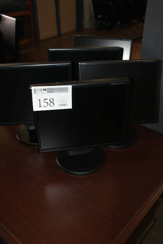 lot 158 image: Lot of (5) NEC MultiSync 17in. LCD Monitors