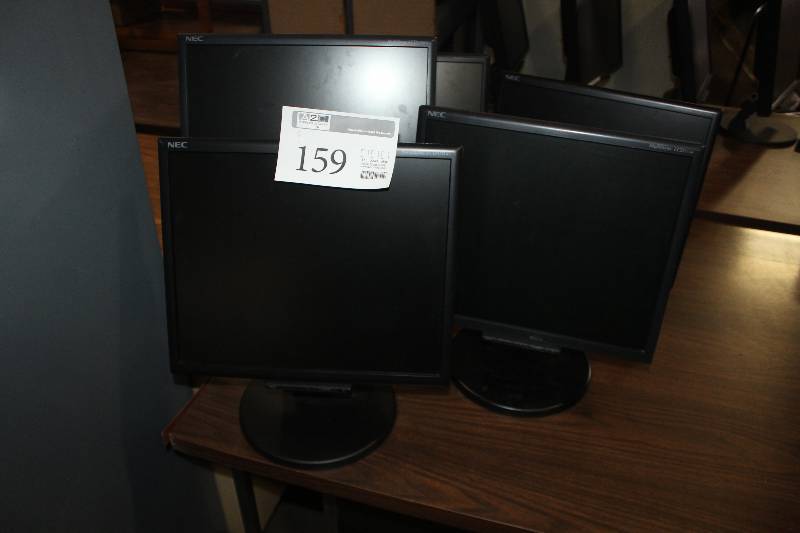lot 159 image: Lot of (5) NEC MultiSync 17in. LCD Monitors