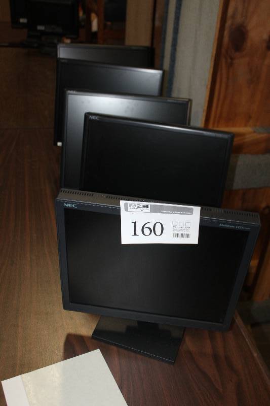 lot 160 image: Lot of (5) NEC MultiSync 17in. LCD Monitors