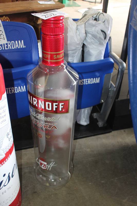 lot 252 image: Smirnoff Vodka Decorative Bottle