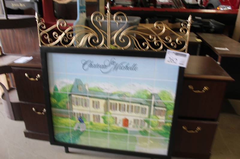 lot 262 image: Chateau Ste. Michelle Decorative Metal Sign