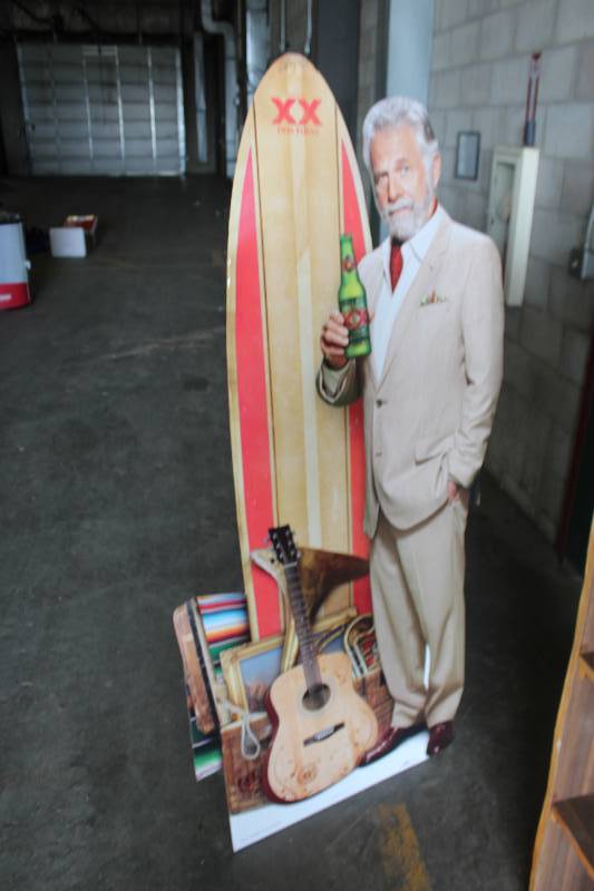 lot 264 image: Decorative Cut Out Dos Equis Man