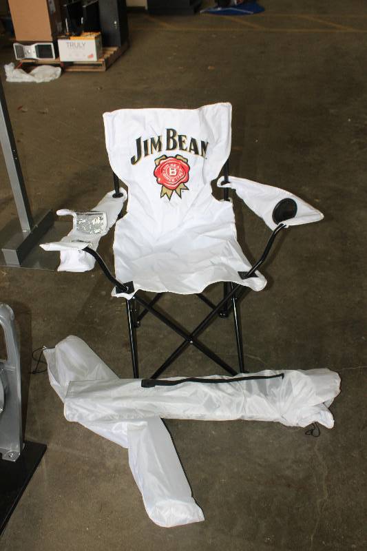 lot 255 image: Lot of (2) Jim Beam Folding Chair