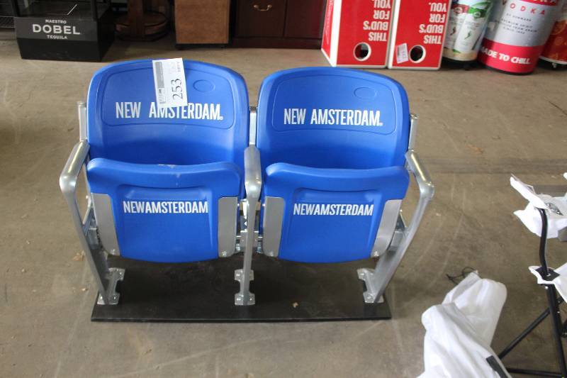 lot 253 image: New Amsterdam Stadium Seat Chairs