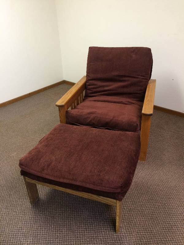 Futon Chair and Ottoman