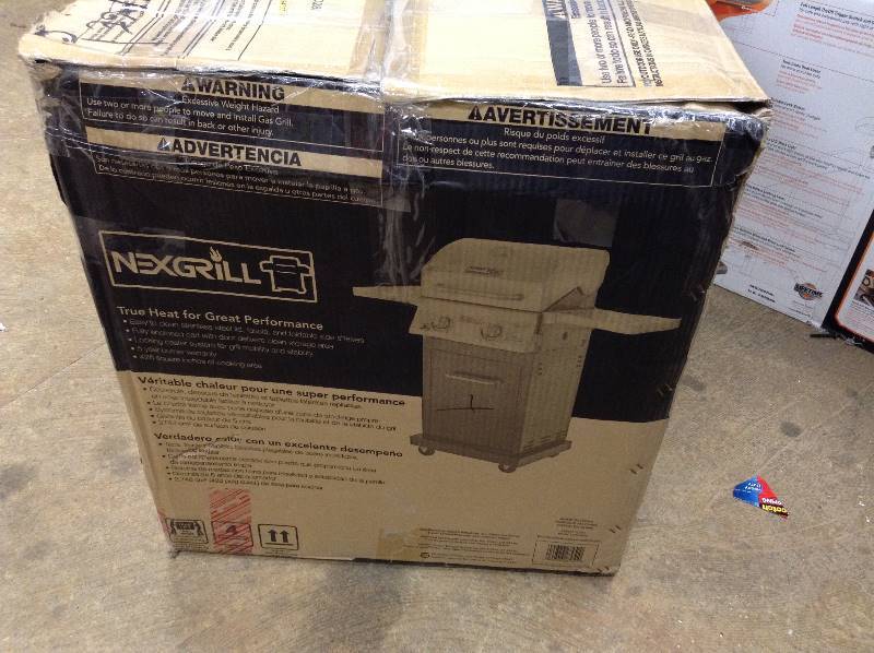 lot 32 image: Nexgrill Small Space 2-Burner Gas Grill Model# 720-0864 open never used