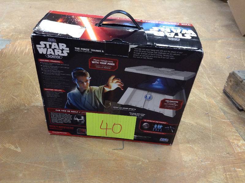 lot 40 image: Star Wars Science Force Trainer II Brain-Sensing Hologram Electronic Game (works with select iPad and Android Tablets open box never used