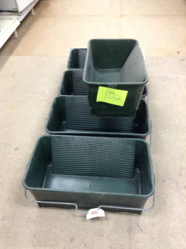 lot 102 image: Lot of 5  Wooster Wide Boy 5-gal. Bucket