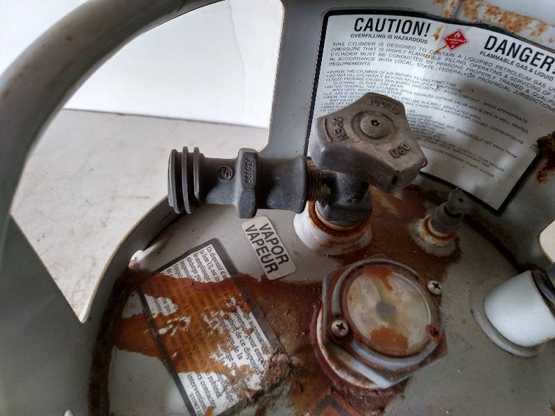 lot 120 image: LP Tank, Forklift Type Valve...