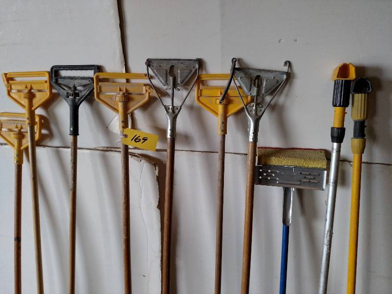 lot 169 image: (10) Asstd Mop Handles...