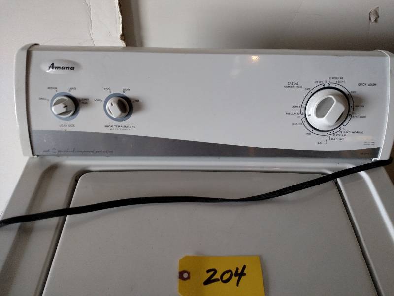 lot 204 image: Amana NTW5500TQ1 Heavy Duty Washing...