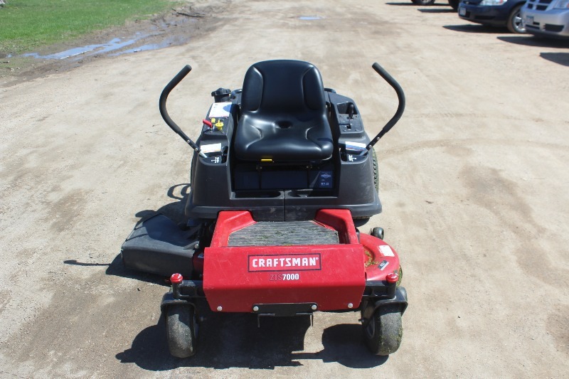 2012 Craftsman ZTS7000 Zero Turn Mower 42 21HP B S Car Dolly ZTR Mower Utility Trailer More K BID