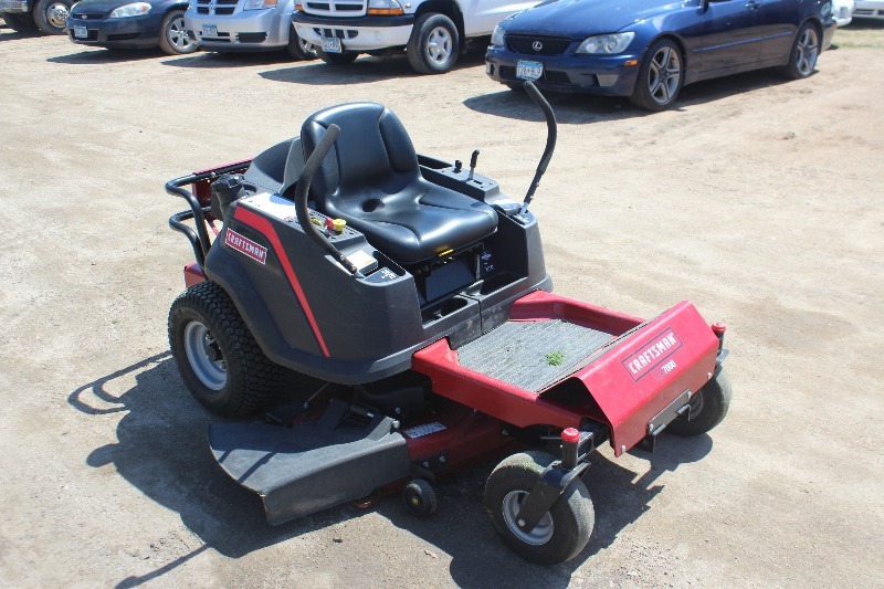 2012 Craftsman ZTS7000 Zero Turn Mower 42 21HP B S Car Dolly ZTR Mower Utility Trailer More K BID