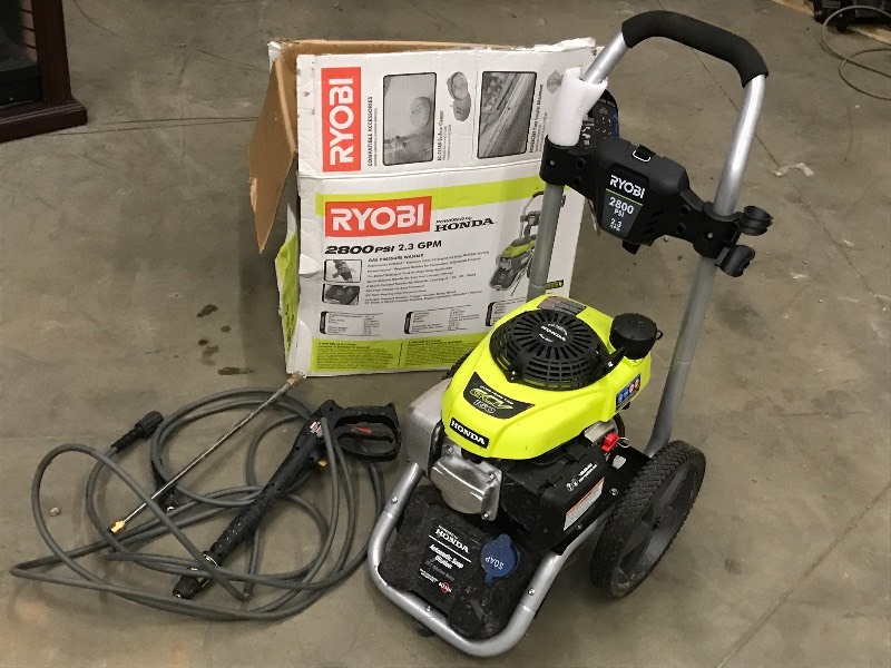 lot 29 image: Ryobi 2800PSI Pressure Washer, Hond...