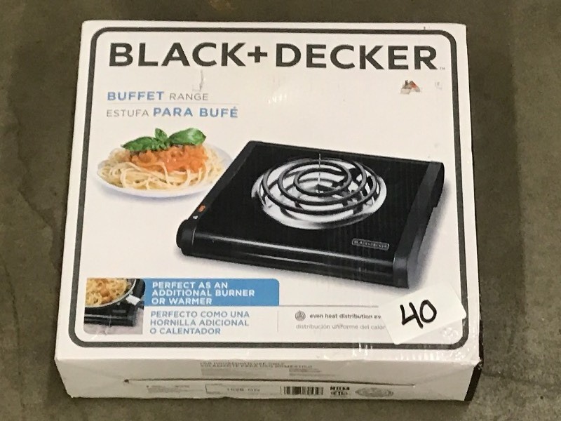 lot 40 image: New Black & Decker Electric Buffet ...