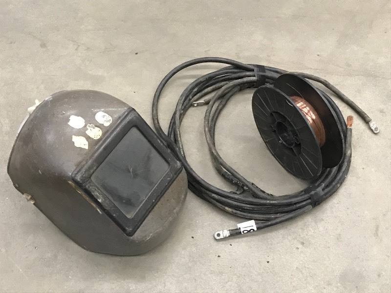 lot 18 image: Lot Of Welding Shield, Leads, Part...