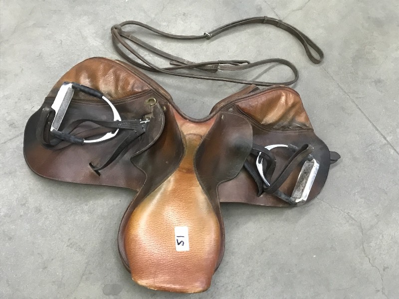 lot 51 image: English Horse Saddle, In Good Condi...