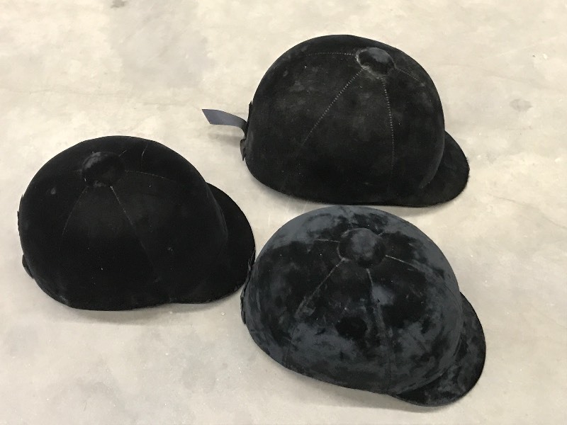 lot 54 image: Lot Of (3) Horse Riding Helmets ...