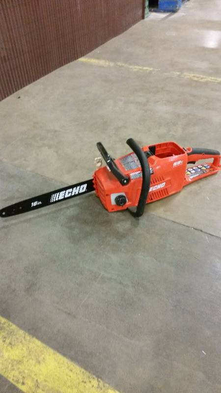 lot 9 image: Echo 58 watt battery powered chainsaw