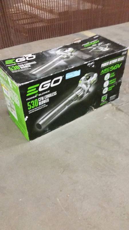 lot 41 image: EGO 110 mph variable speed turbo 56 volt lithium cordless blower