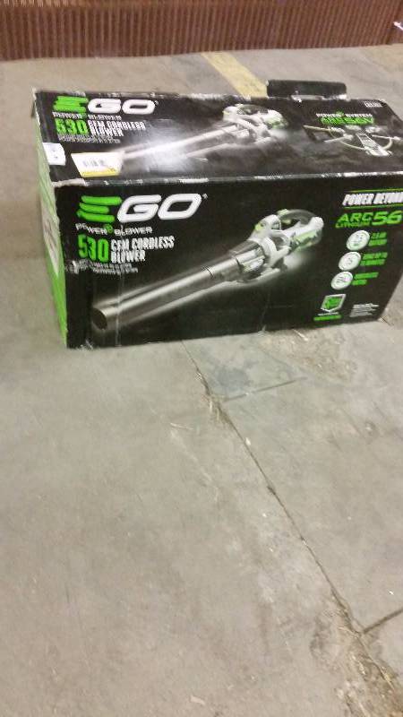 lot 42 image: EGO 110 mph variable speed turbo 56 volt lithium cordless blower
