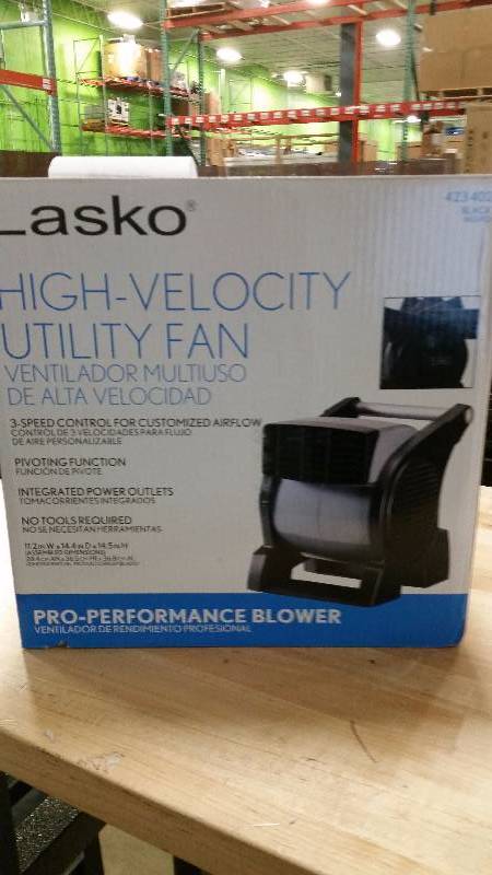 lot 72 image: Lasko high velocity utility fan