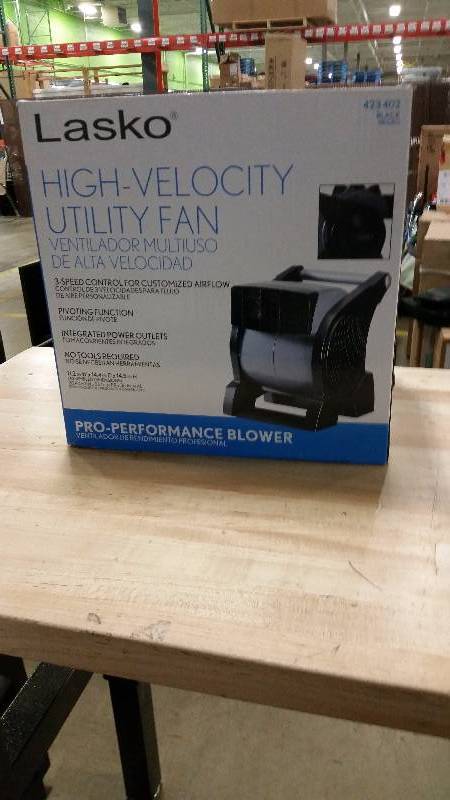 lot 74 image: Lasko high velocity utility fan