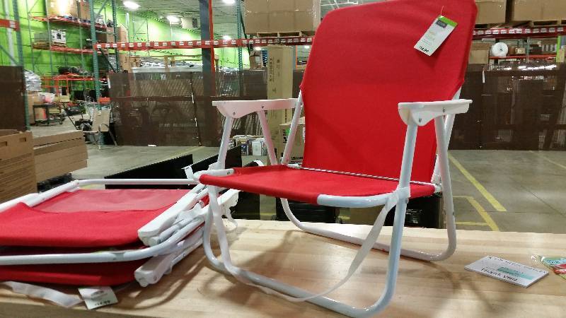 lot 81 image: (4) Red sand chairs