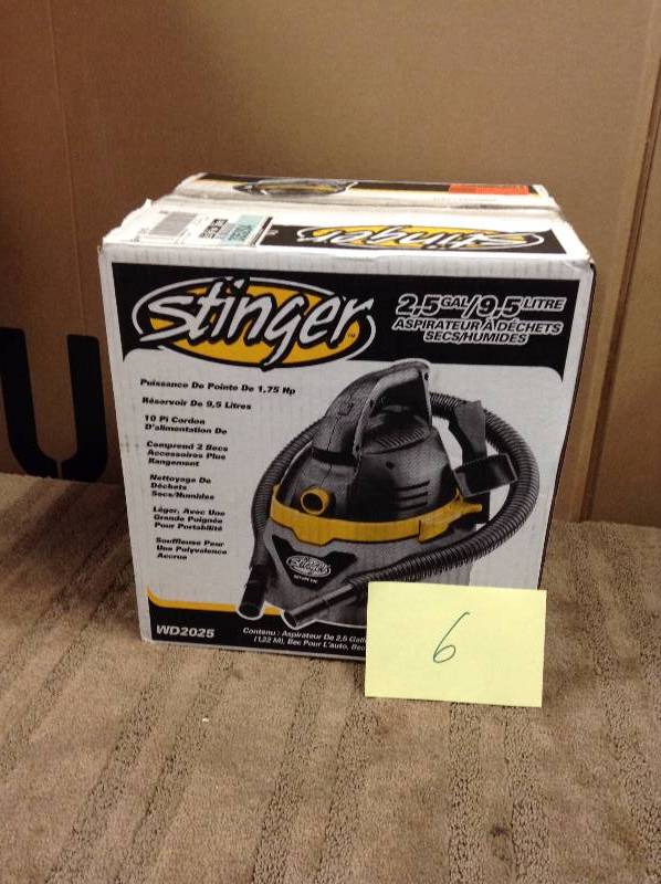 Stinger 2.5 Gal wetdry Vac