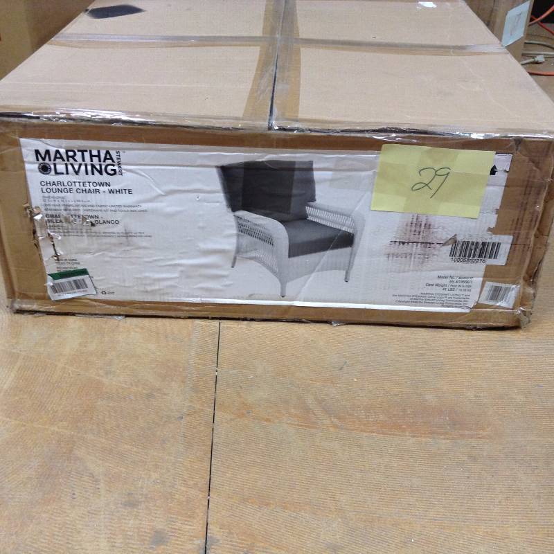 Martha Living Charlottetown Lounge Chair White