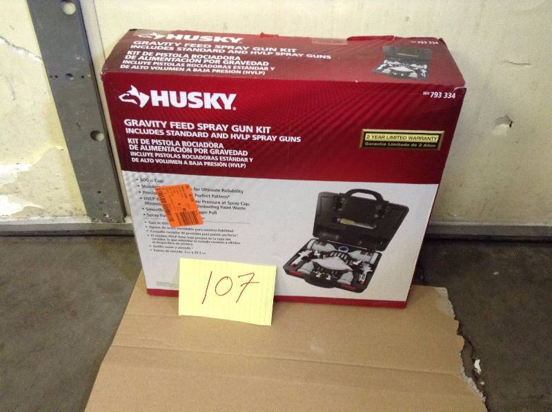 Husky HVLP and Standard Gravity Feed Spray Gun Kit