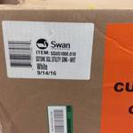 lot 34 image: Swan 25 In. X 22 In. X 13-916 In. Solid Surface Utility Sink Model # SSUS1000.010 open box never used