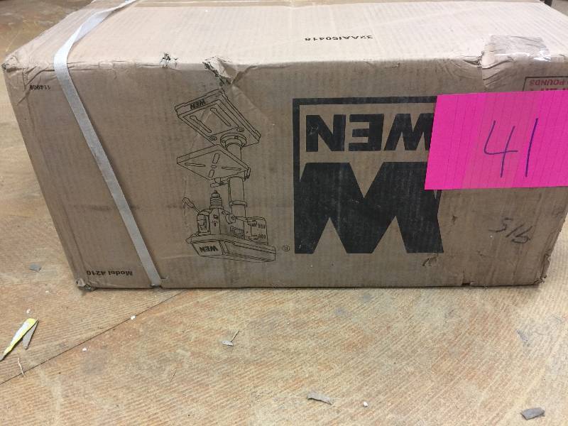 lot 41 image: WEN 10 in. Variable Speed Drill Press Model#  4212  open box never used
