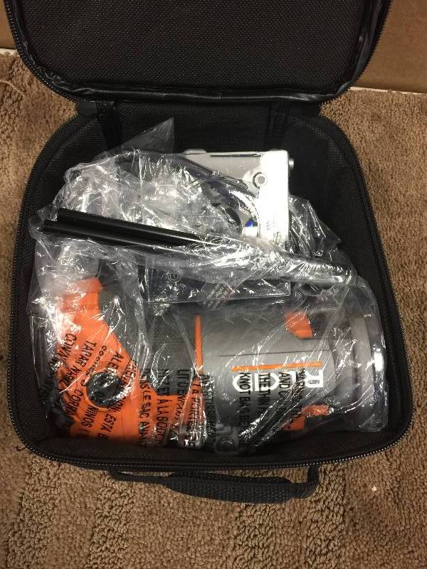lot 55 image: RIDGID 5.5 Amp Corded Compact Router Model#  R24012  open box never used